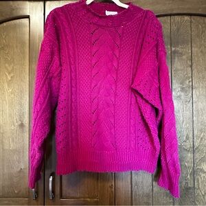 Vintage Oversized Cotton Sweater Made in USA